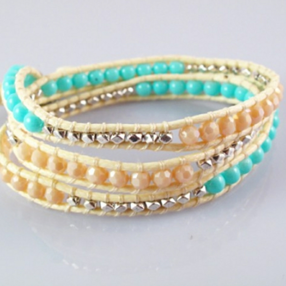New Handmade Katie Soleil 3 Wrap Bracelet Hairband
